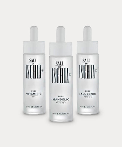 Image of trilogy of skin care products