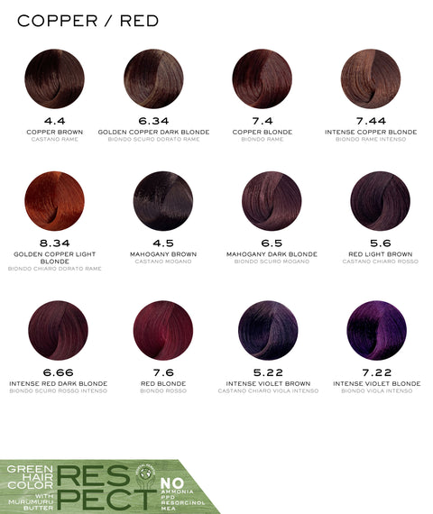 Respect Vegan Hair Color - Copper/Red