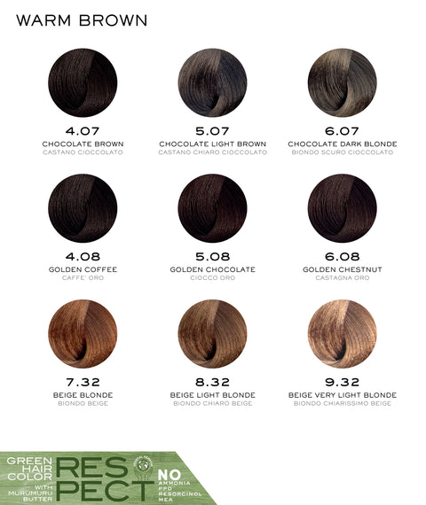 Respect Vegan Hair Color - Warm Brown